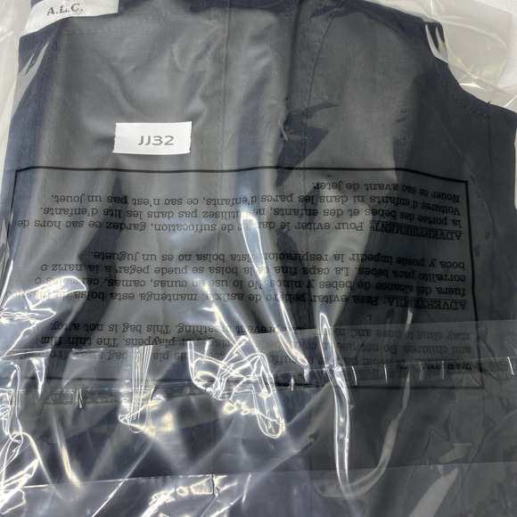 A.L.C. Crop Tank Top Black Corset Linen Blend Sleeveless Side Zipper Womens Sz 2 - Picture 13 of 13